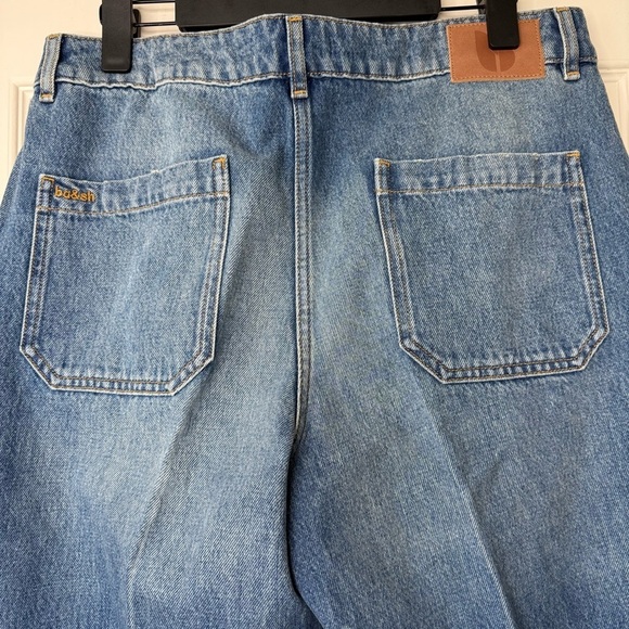Ba&sh Vecchi Faded Wide Leg Jeans Women’s 8 US Mid Rise Light Wash Boho - Picture 5 of 17